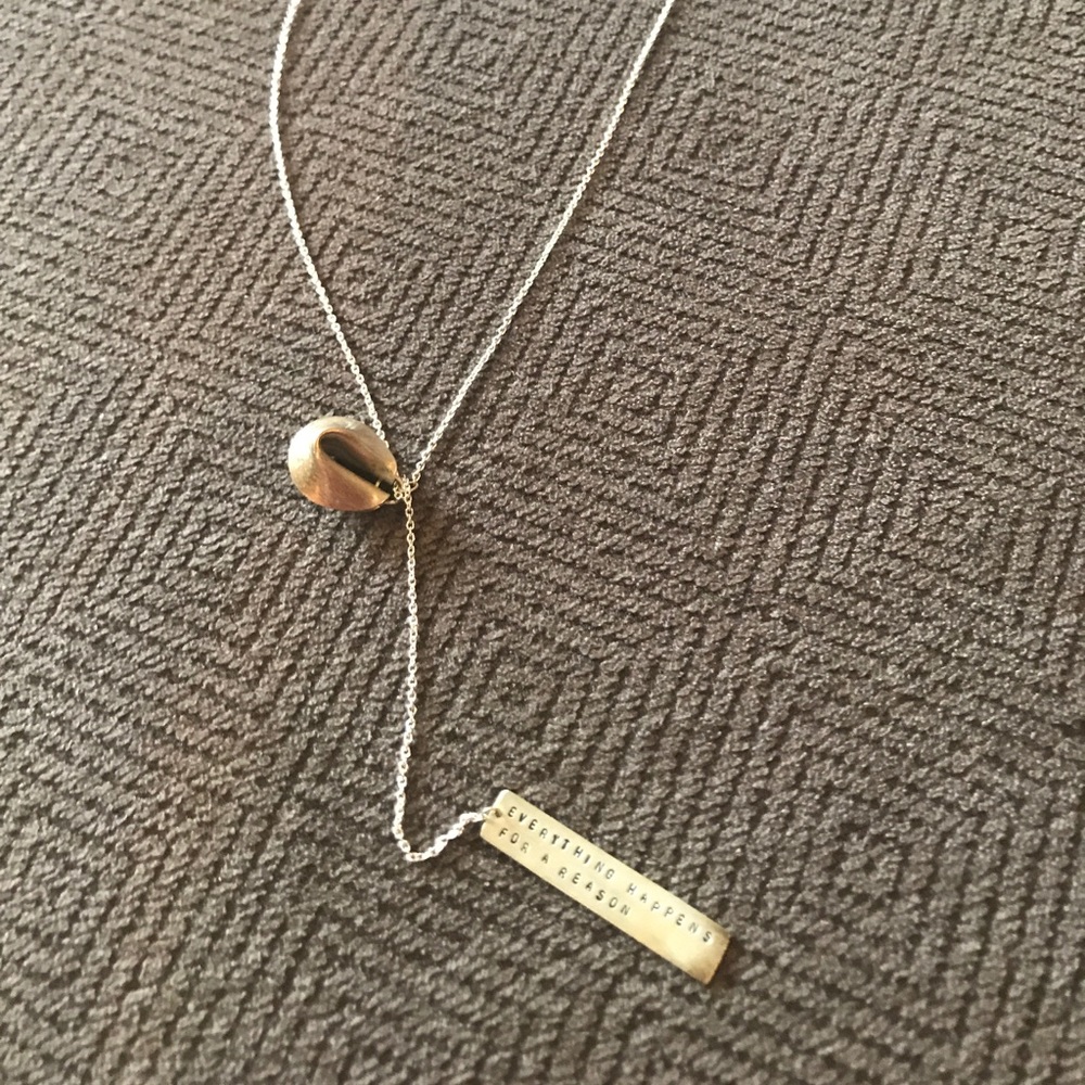 Custom fortune cookie necklace